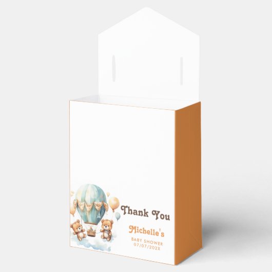 Schattigee rustieke tweeling Baby shower nauwelijk Bedankdoosjes (Geopend)