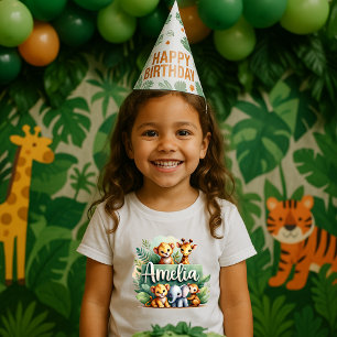 Schattigee Safari Dieren Amelia Kinder T-shirt
