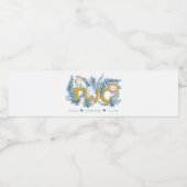 Schattigee Safari Dieren gepersonaliseerd 2e Verja Waterfles Etiket (Enkel label)