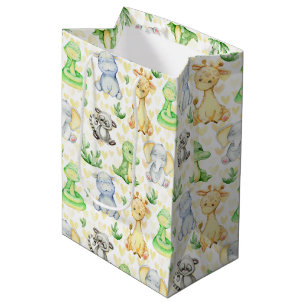 Schattigee Safari Dieren Gift Bag Medium Cadeauzakje