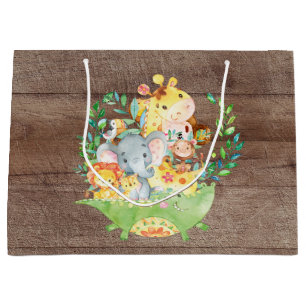 Schattigee Safari Oerwoud Dieren Baby shower Gift Groot Cadeauzakje