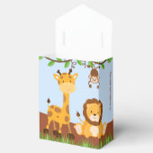 Schattigee Safari Oerwoud Dierenjongen Tent Favor Bedankdoosjes (Geopend)