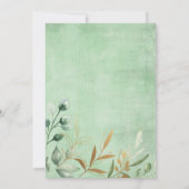 Schattigee Safari Oerwoud Greenery Wilde Dieren Ba Kaart (Achterkant)