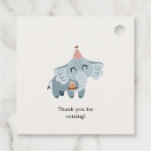 Schattigee Safari Party Dieren Kinderen Verjaardag Bedankjes Labels (Achterkant)