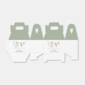 Schattigee Sage Groene Boho Jongenskleding Baby sh Bedankdoosjes (Uitgevouwen)