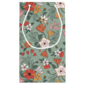 Schattigee Sage Groene Botanische Aangepaste Vroli Klein Cadeauzakje (Achterkant)