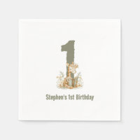 Schattigee Sage Groene Giraffe 1e Verjaardagsfeest