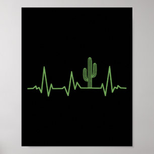 Schattigee Saguaro Cactus Desert Plant Cacti liefh Poster