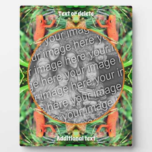 Schattigee Salamander gepersonaliseerde Creëer Uw  Fotoplaat (Voorkant)