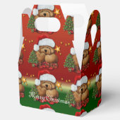 Schattigee Santa Beer Kerstmis Gable Favor Box 2 Bedankdoosjes (Geopend)