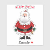 Schattigee Santa Cartoon Sticker (Vel)
