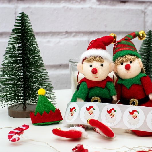 Schattigee Santa Christmas Envelope Sticker