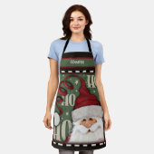 Schattigee Santa Christmas Whimsical Custom Inspir Schort (Gedragen)