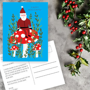Schattigee Santa Claus Magische Paddestoelen CUSTO Briefkaart