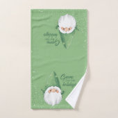 Schattigee Santa Gnome voor de Feestdagen Bad Handdoek (Handdoek)
