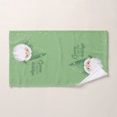 Schattigee Santa Gnome voor de Feestdagen Bad Handdoek (Handdoek)