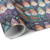 Schattigee Santa Gnomes Cadeaupapier (Rol Hoek)