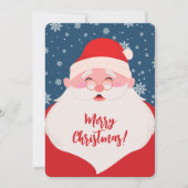 Schattigee Santa Graphic Kerst Foto Feestdagenkaart (Voorkant)