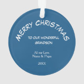 Schattigee Santa Hat Hedgehog kleinkind Ornament (achterkant)