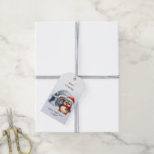 Schattigee Santa Hat Penguin Sneeuwvlokken Kinder  Cadeaulabel (Met Touw)