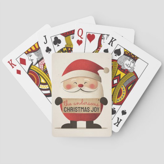 Schattigee Santa Holding  Banner Pokerkaarten (Achterkant)