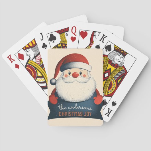 Schattigee Santa Holding  Banner Pokerkaarten (Achterkant)