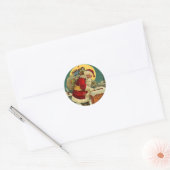 Schattigee Santa Kerst stickers (Envelop)
