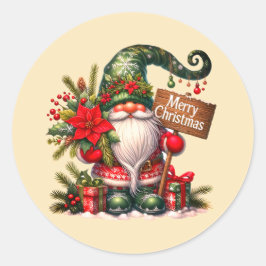 Schattigee Santa Kerst stickers