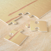 Schattigee Santa Parrot Tropical Beach Kerst Legpuzzel (Zijkant)