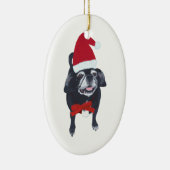 Schattigee Santa Pug Dog Kerst Ornamenten (Rechts)