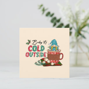 Schattigee Scandinavische kerstgnoom & warme cacao