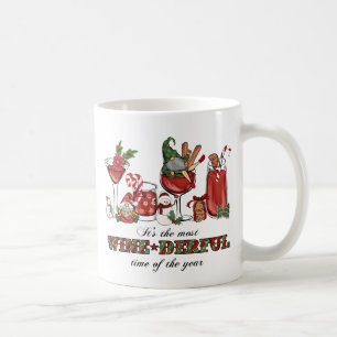 Schattigee Scandinavische kerstkabouters met wijng Koffiemok