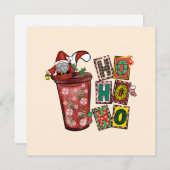 Schattigee Scandinavische Sinterklaas Gnome - Kers (Voorkant / Achterkant)