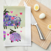 Schattigee schapenkeuken handdoek (Quarter Fold)