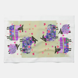 Schattigee schapenkeuken handdoek