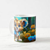 Schattigee Schattige babydieren Koffiemok (Voorkant links)