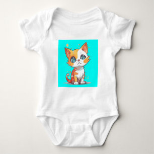 Schattigee Schattige bruine kat Romper