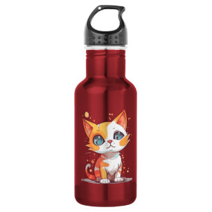 Schattigee Schattige bruine kat Waterfles