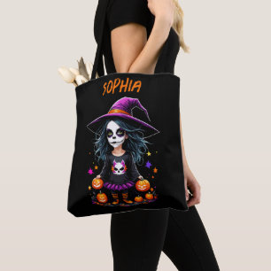 Schattigee Schattige Kawaii Halloween Witch Draagtas
