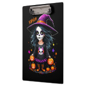 Schattigee Schattige Kawaii Halloween Witch Klembord (Links)