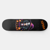 Schattigee Schattige Kawaii Halloween Witch Skateboard (Horizontaal)