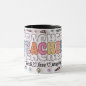 Schattigee Schattige leraar 3D opgeblazen look ont Mok (Midden)