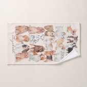 Schattigee Schattige Puppies Bad Handdoek (Handdoek)