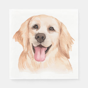 Schattigee Schattigee Puppy Golden Retriever Dog P Servet