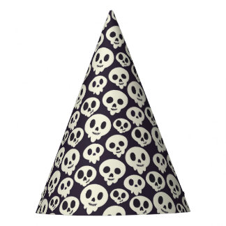 Schattigee Schedel Print Halloween Cone Pet Feesthoedjes