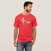 Schattigee scheten peperkoek man kerst t-shirt (Voorkant volledig)