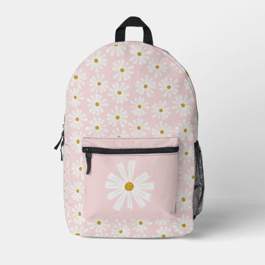 Schattigee schets Daisy Pattern Bedrukte Rugzak (Voorkant)