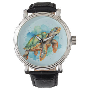 Schattigee Schilderschildpad Horloge