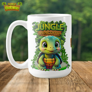 Schattigee Schildpad grillige schildpad Animal Gra Koffiemok