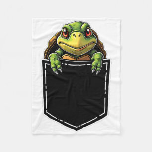 Schattigee schildpad in de zak Grappige Halloween  Fleece Deken